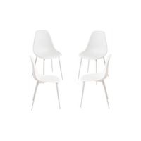 pack 4 sillas mykle total de polipropileno 854638 cm - blanco