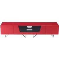 alphason chromium 2 1600 tv stand - red red