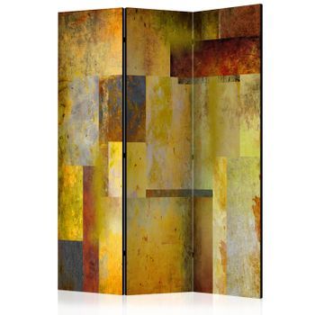 Biombo - Orange Hue Of Art Expression (135x172 Cm)