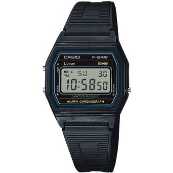 reloj clásico digital unisex Casio F-84W-1QJH versión JDM Mercado Doméstico Japonés Coleccionistas de Casio Alarma cronógrafo Luz correa de goma
