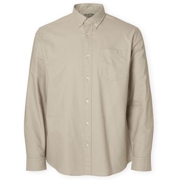 Selected Camisa manga larga Noos Regrick Oxford Shirt - Pure Cashemere para hombre
