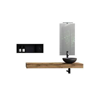 Composición Baño 6 Piezas Astra Roble Miel En Mdf