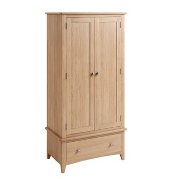 Skylar Light Oak 2 Door Wardrobe