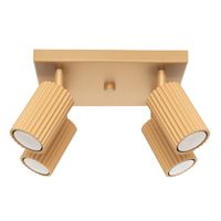 lampara de techo dorado aluminio alt 25 cm