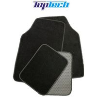 black universal mat set of 4