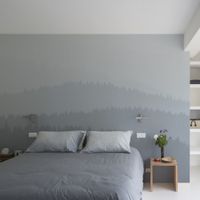 papel pintado panoramico montanas bajas gris 255 x 250cm