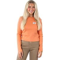 calvin klein jeans camiseta manga larga t-shirt a manches longues calvin klein slim fit femme orange para mujer