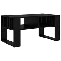 mesa de cafe  mesa de centro roble negro 92 x 495 x 45 cm madera de ingenieria