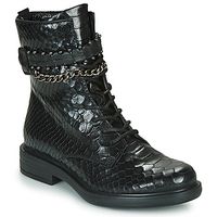 mjus botines cafe snake para mujer