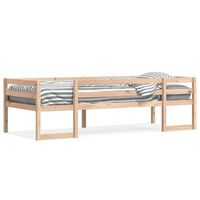 estructura de cama para ninos madera maciza de pino 75x190 cm vidaxl