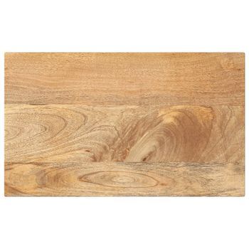 Tablero De Mesa Rectangular Madera Maciza Mango 60x40x3,8 Cm Vidaxl
