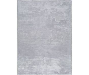 Atticgo alfombra  lisa lavable loft en color plata, 60 x 120 cm