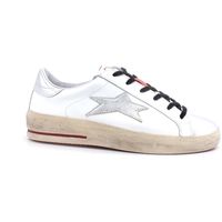 okinawa deportivas moda low plus limited sneaker laminata bianco argento 2129 para mujer