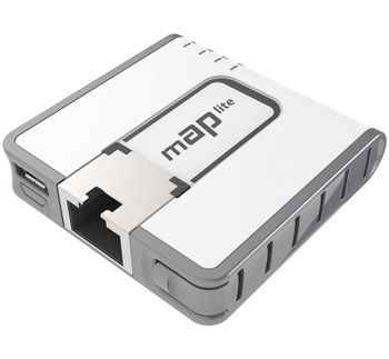 Punto de acceso Mikrotik mAP lite 2,4 GHz 10/100 Mbit/s PoE compacto blanco
