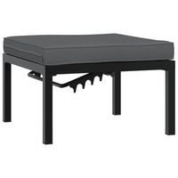 banco de jardin  taburete de jardin con cojines aluminio negro
