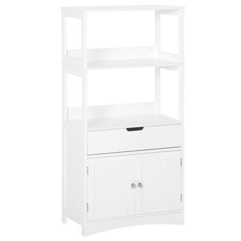 Armario de baño 60x33x122.5 cm blanco