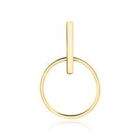 colgante circulo para mujer en oro 9 quilates