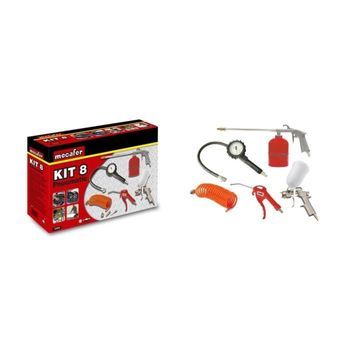 Mecafer Kit Accesorios Aire Comprimido 8 Piezas