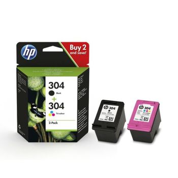HP 304 (3JB05AE) Original Black and Colour Ink Cartridge Multipack