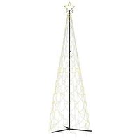 arbol de navidad conico blanco calido 500 led 100 x 300 cm vidaxl