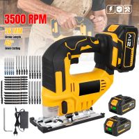 sierra de calar inalambrica de 3500 rpm sierra electrica con angulo de corte de 45 grados herramientas para trabajar la madera con 2 baterias de 21 v