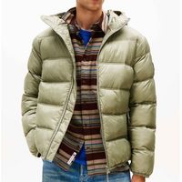 tommy jeans abrigo de plumas tjm hooded logo puffer e para hombre