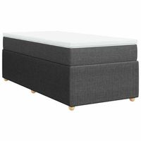 cama tapizada 200x80x46 cm tejido - gris