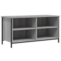 mueble de tv madera contrachapada gris sonoma 100x40x50 cm vidaxl