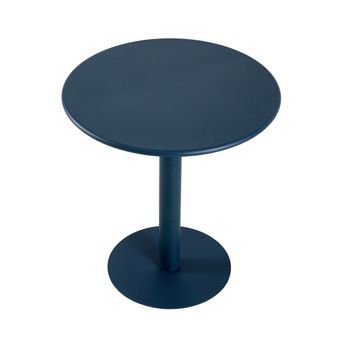 Mesa Redonda De Metal Borja Mesa Para Interior Y Exterior En Color Gris