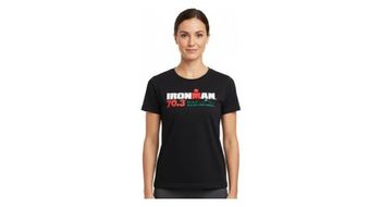 Ironman 70 3 aix courtes en provence camiseta negra de manga corta para mujer