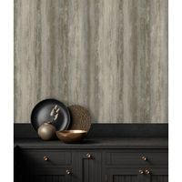 papel pintado vinilico efecto vetas de marmol tonos grises en relieve - siracusa marble 679098 de gaulan - rollo de 10 m x 106 m