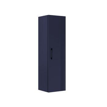 Armario De Baño  - 40 X 32 X 138 Cm - Azul Marino Mate