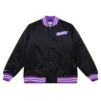 chaqueta toronto raptors mitchell and ness heavyweight satin jacket