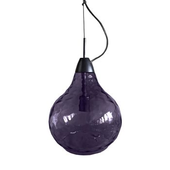 Lámpara de suspensión  vidrio violeta D30 cm