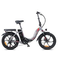 bicicleta electrica plegable fafrees f20 bateria extraible de 36 v y 18 ah gris