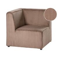 modulo esquinero de pana rinconera 1 plaza moderno sala de estar beige arena lemvig
