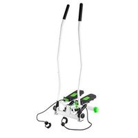 stepper oblicuo verde con brazos moviles y cables hms s3085