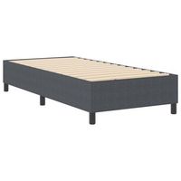 cama individual  cama para adulto  cama de plataforma gris oscuro 80 x 200 cm tela de pana