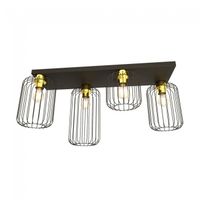 plafon de techo coberti oro 4 luces