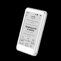 reproductor mp3 mini con bluetooth 53 pantalla de tinta electronica lector de libros electronicos 35 75 horas de duracion de la bateria sin luz azul proteccion ocular altavoces 32gb