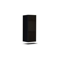 mueble de salon negro coleccion cepto 37x91cm 1 puerta 1 estante