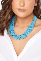 yours collar de cuentas azules