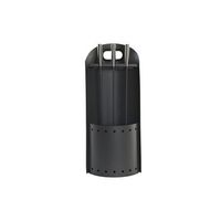 chimenea set 3 acero inox 11x2x51 negro