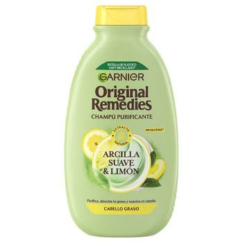 Garnier - Original Remedies Purificante Arcilla Suave y Limón Champús 400 ml unisex