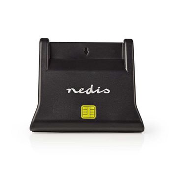 Lector de tarjetas Nedis CRDRU2SM3BK USB 2.0 Negro ABS SmartMedia