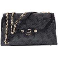 guess bolso bolso con solapa lindsey logo carbon para mujer
