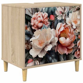 Mueble De Cuarto De Baño Borne Sonoma 60 X 40 X 60 Cm Vidaxl