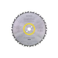 metabo hoja de sierra power cut wood - professional 254x30 d24 di 5 neg 628220000