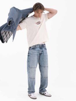 Jeans De Panel Relajado G18