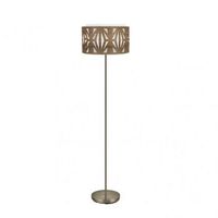 fabrilamp pie salon katerina 1xe27 cuero madera oscura 162x40x40 cm